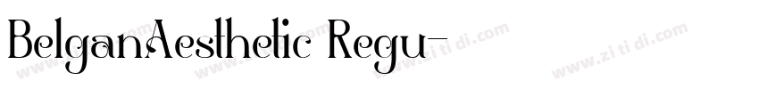 BelganAesthetic Regu字体转换